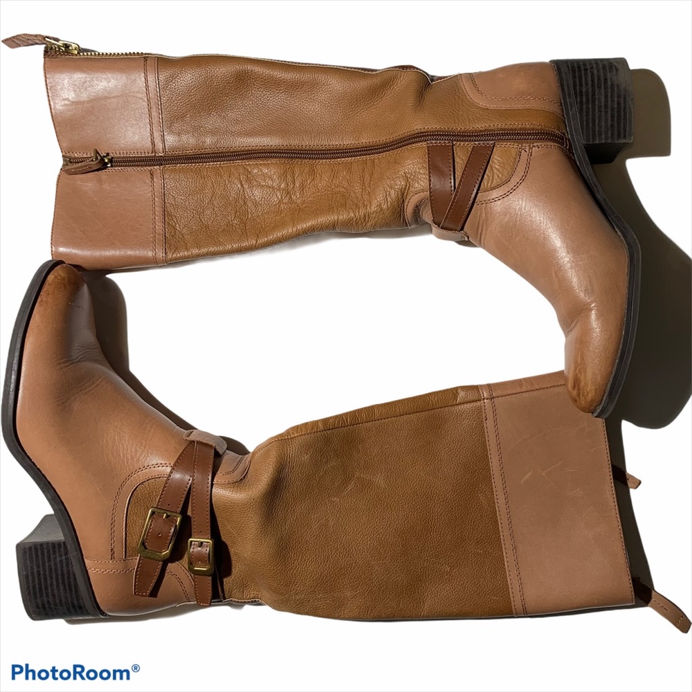 Franco Sarto Lapis Tan Brown Riding Boots 8.5